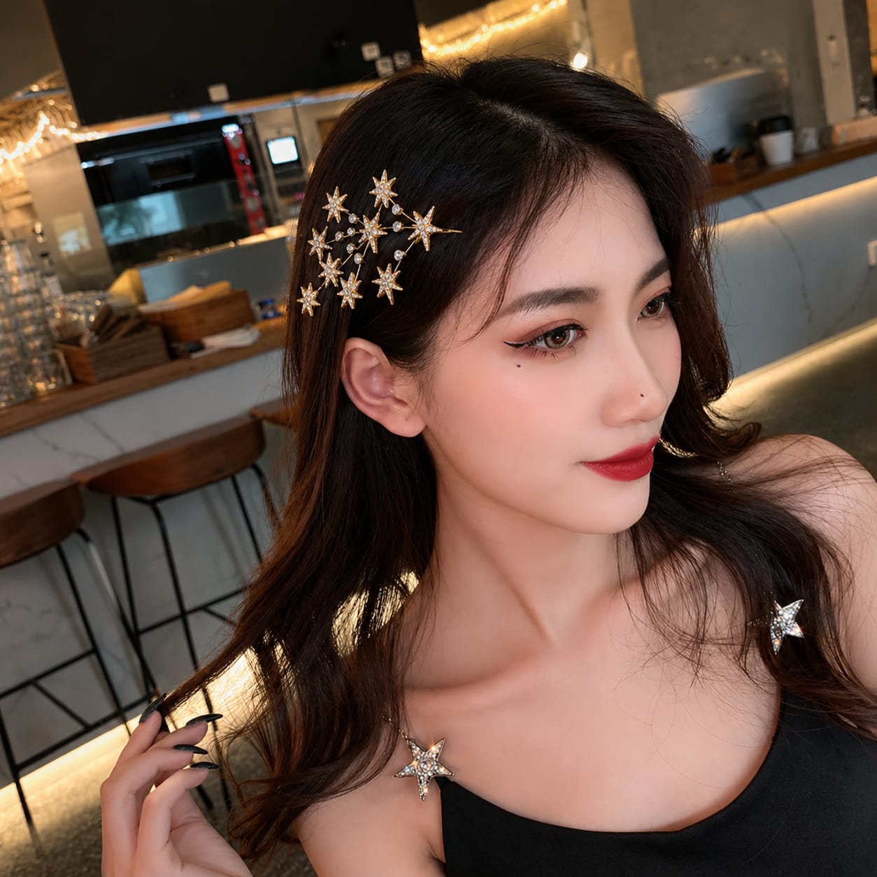 πΈ Celestial Crystal Star Hair Pin