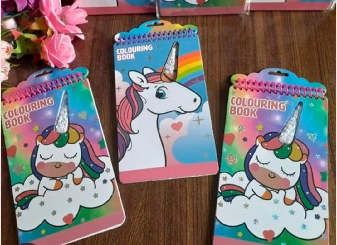 Unicorn DIY Coloring Books with stickers