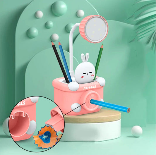 3-in-1 Kids USB Study Lamp with Pencil Sharpener & Holder