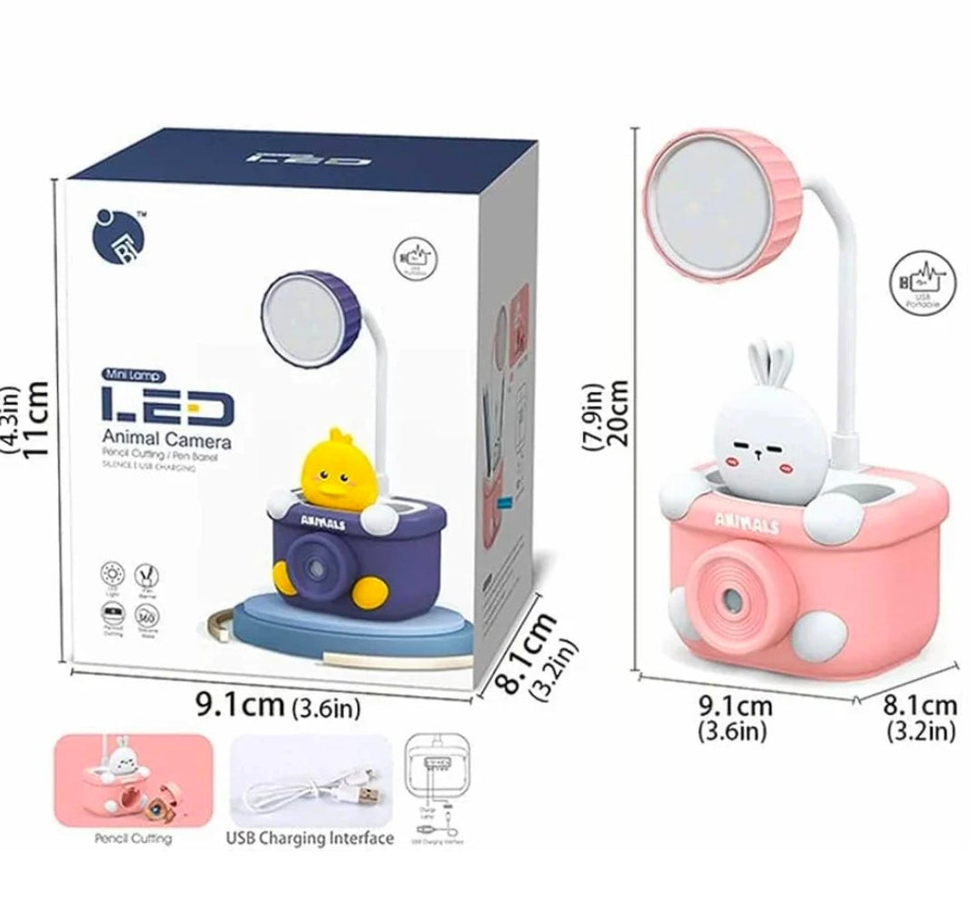 3-in-1 Kids USB Study Lamp with Pencil Sharpener & Holder