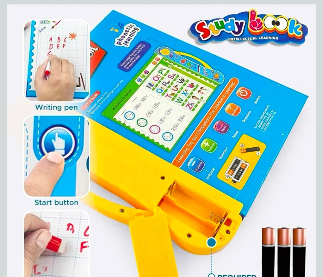 Interactive Sound Book for Kids (Ages 2β7) β Learn Alphabets, Numbers, Shapes & Phonics | Educational Talking Book with Music & Touch Features |