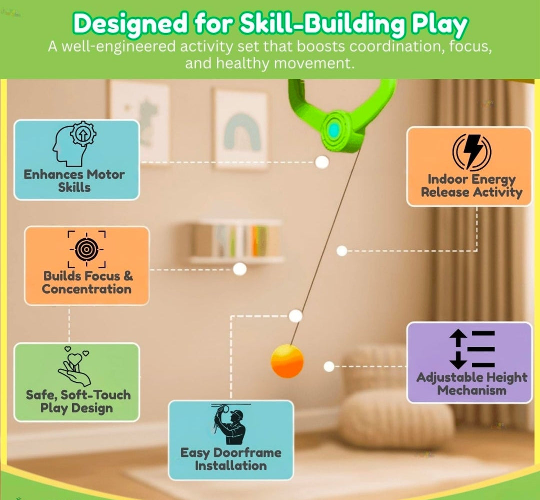 Kids hanging ping pong toy