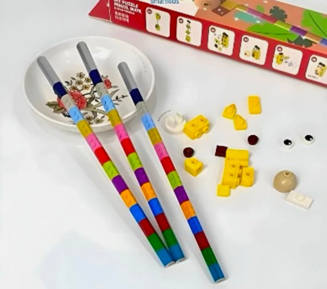 ✏️ DIY Puzzle Pencil Set (Set of 3)