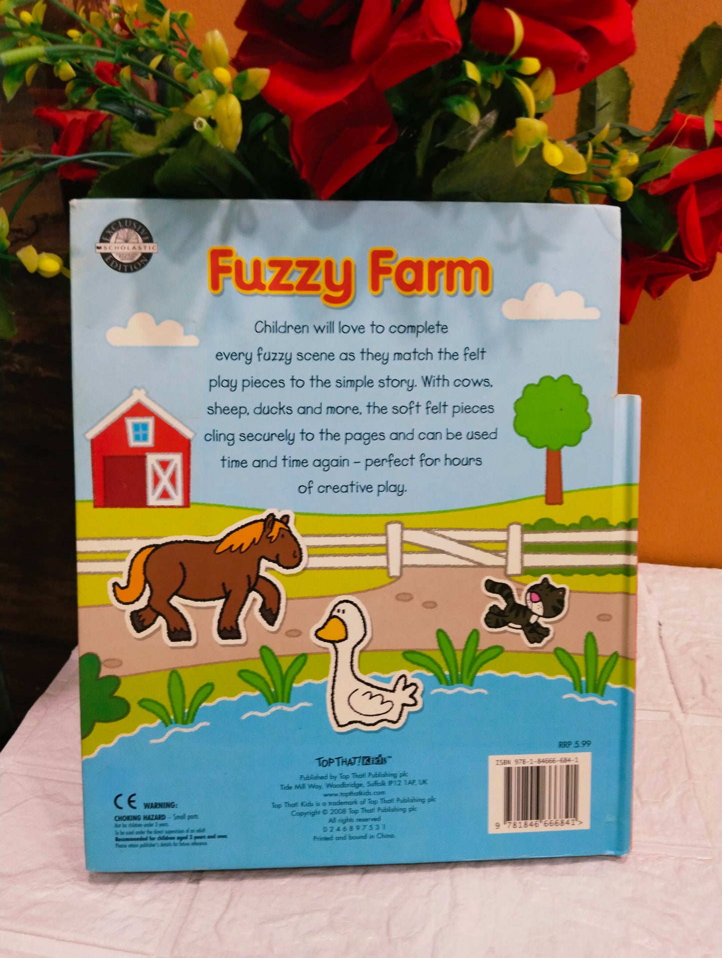 Fuzzy Farm: Soft Felt Play Book