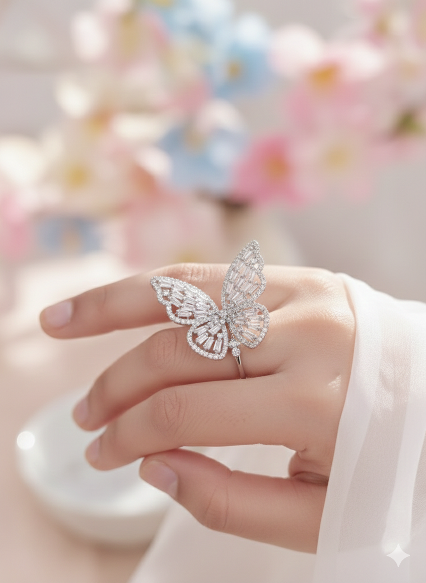 The Ethereal and trandy Butterfly Ring