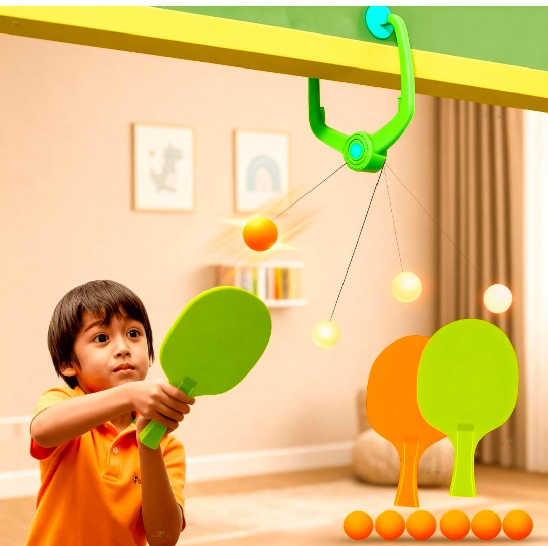 Kids hanging ping pong toy