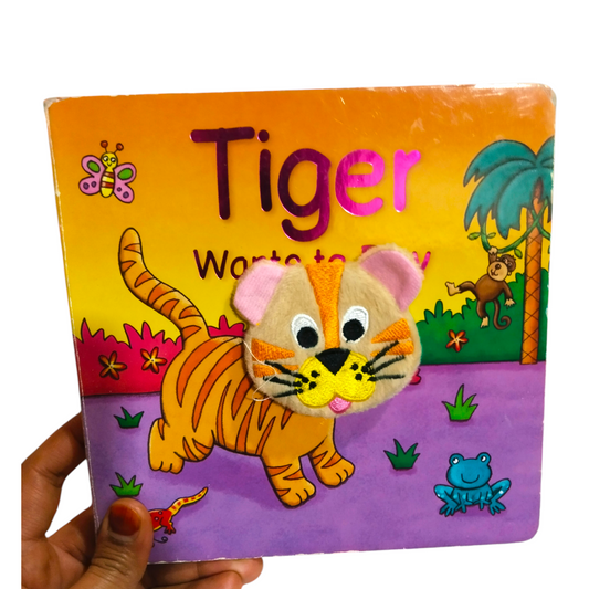 Tiger finger puppet board book 📖