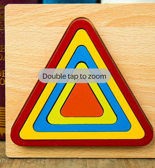 Wooden shape puzzles