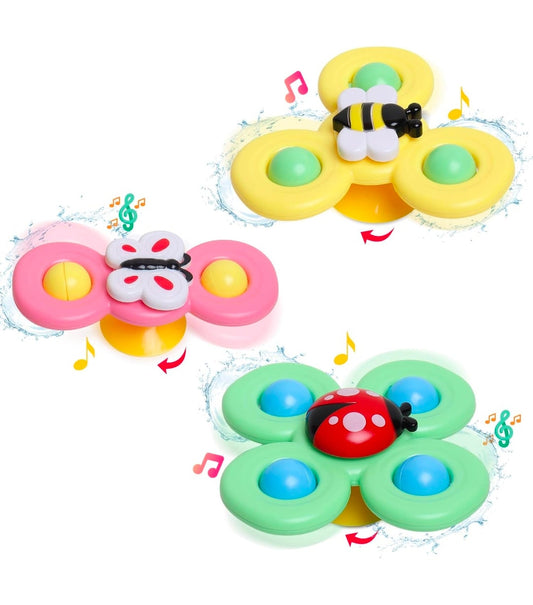 Spinning Bath Toy 3Pcs Silicone Suction Cup Base Sensory Waterproof Bath Spinner Bath Sticks to Rotating Learning Baby Smooth Surface Chair Tray for Kids (3Pcs Silicone Suction Cup)
300+ bought in past month