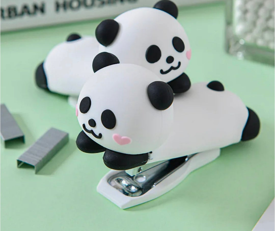 🐼🚀 Cute Cartoon Mini Stapler (Panda & Space Theme)