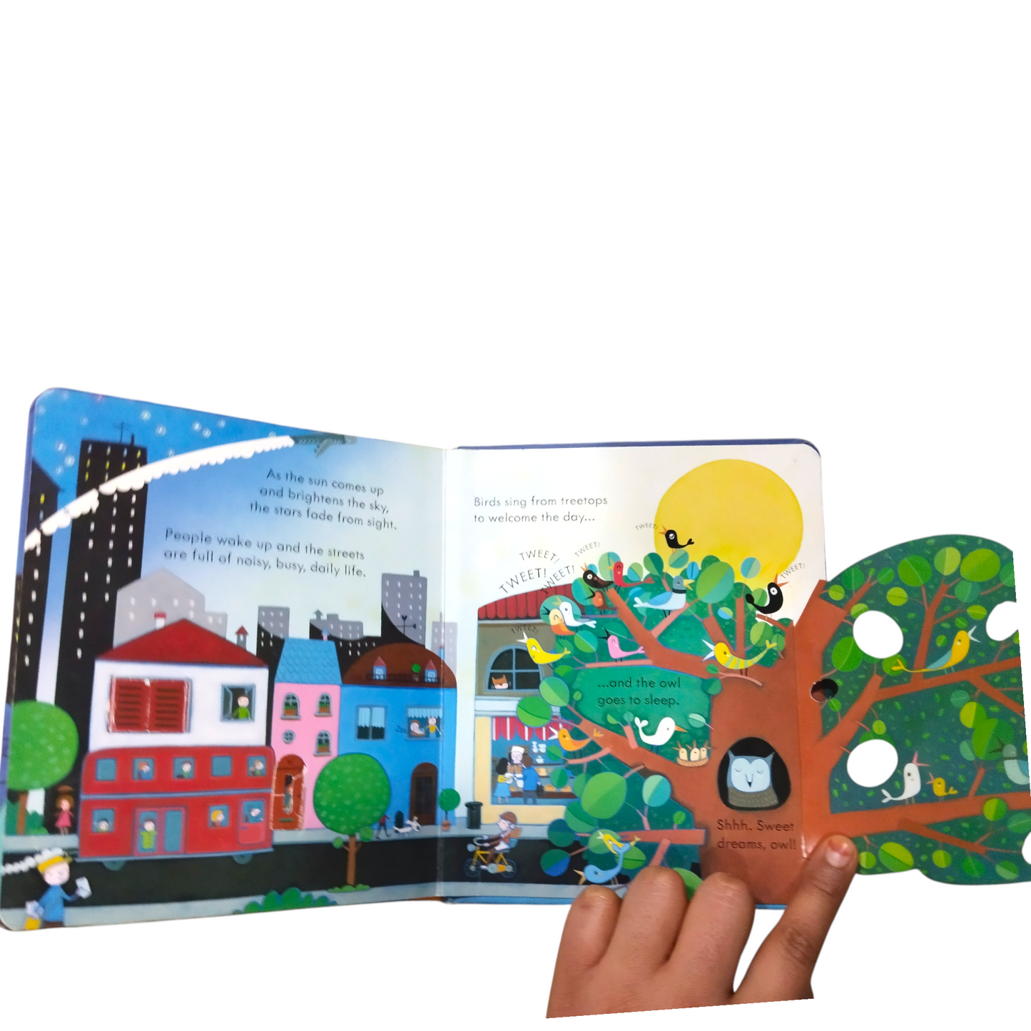 🌙 Peep Inside: Night Time – Usborne  Lift the flap, peep inside board book