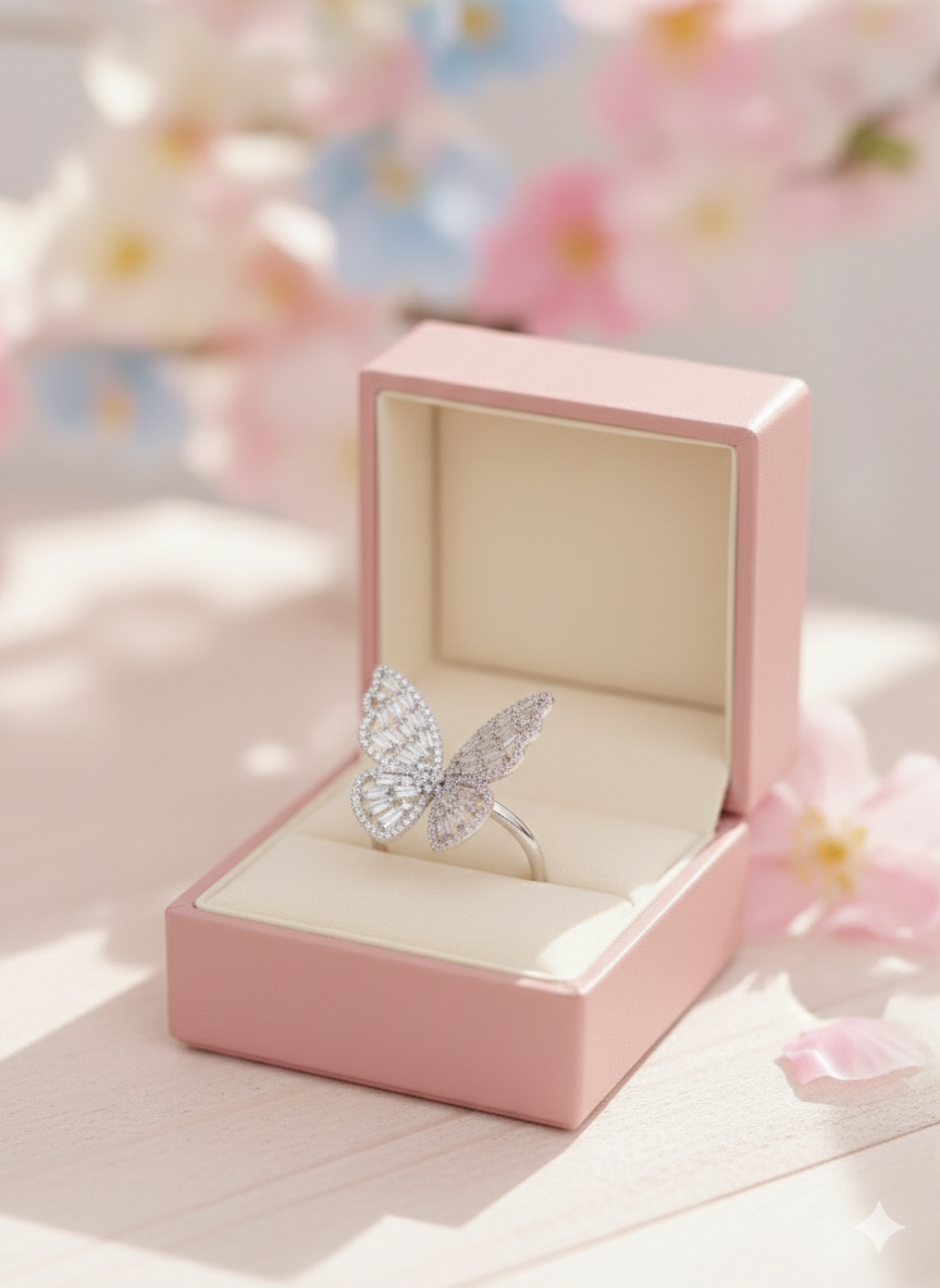 The Ethereal and trandy Butterfly Ring