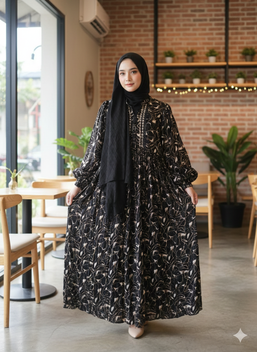 Turkish Maxi Dress – Elegant Modest Wear