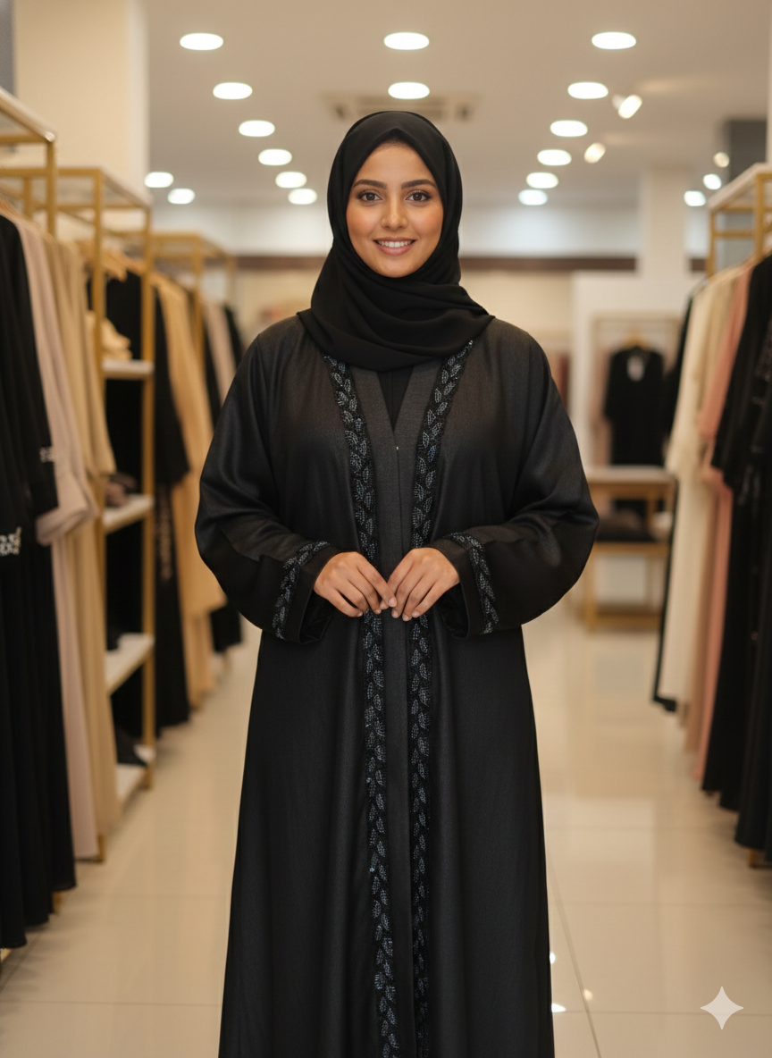 ✨ New Eid Collection – Elegant Handwork Abaya ✨