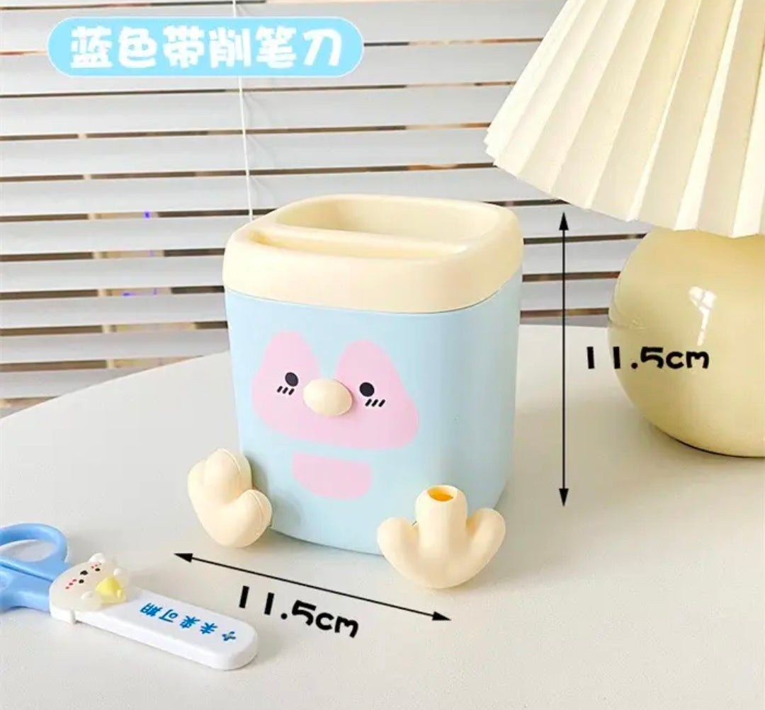 🐰 Cute Rabbit Desk Pen Holder – Multi-Utility Organizer