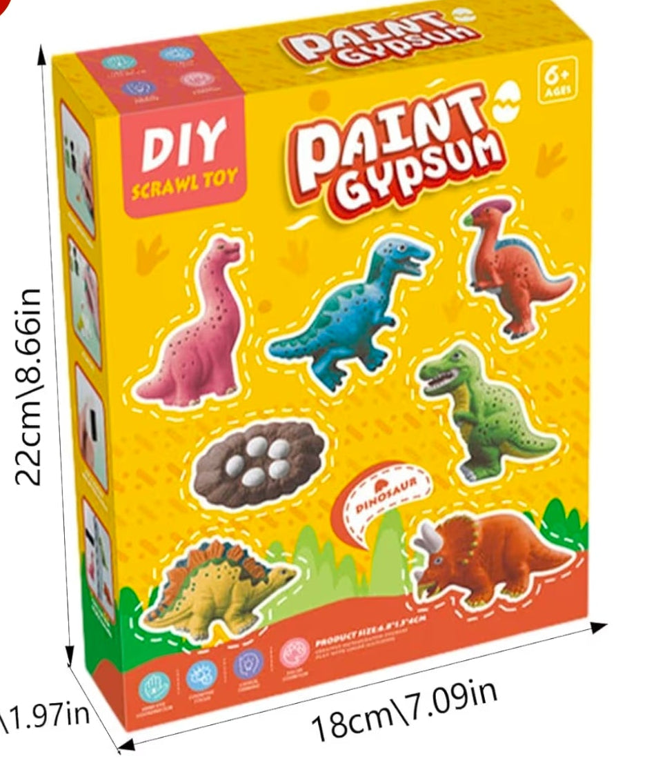 DIY Gypsum Fridge Magnet Plaster Painting Kit for Kids, Mould and Paint Kits