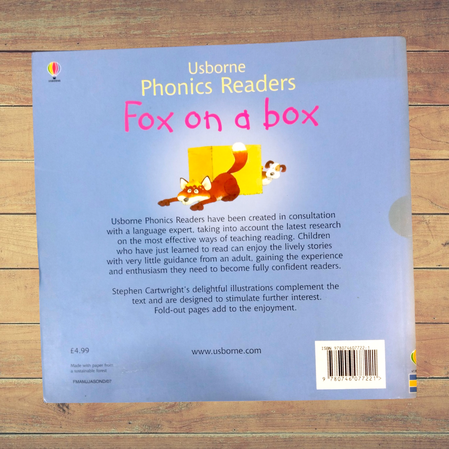 🦊 Usborne Phonics Readers: Fox on a Box