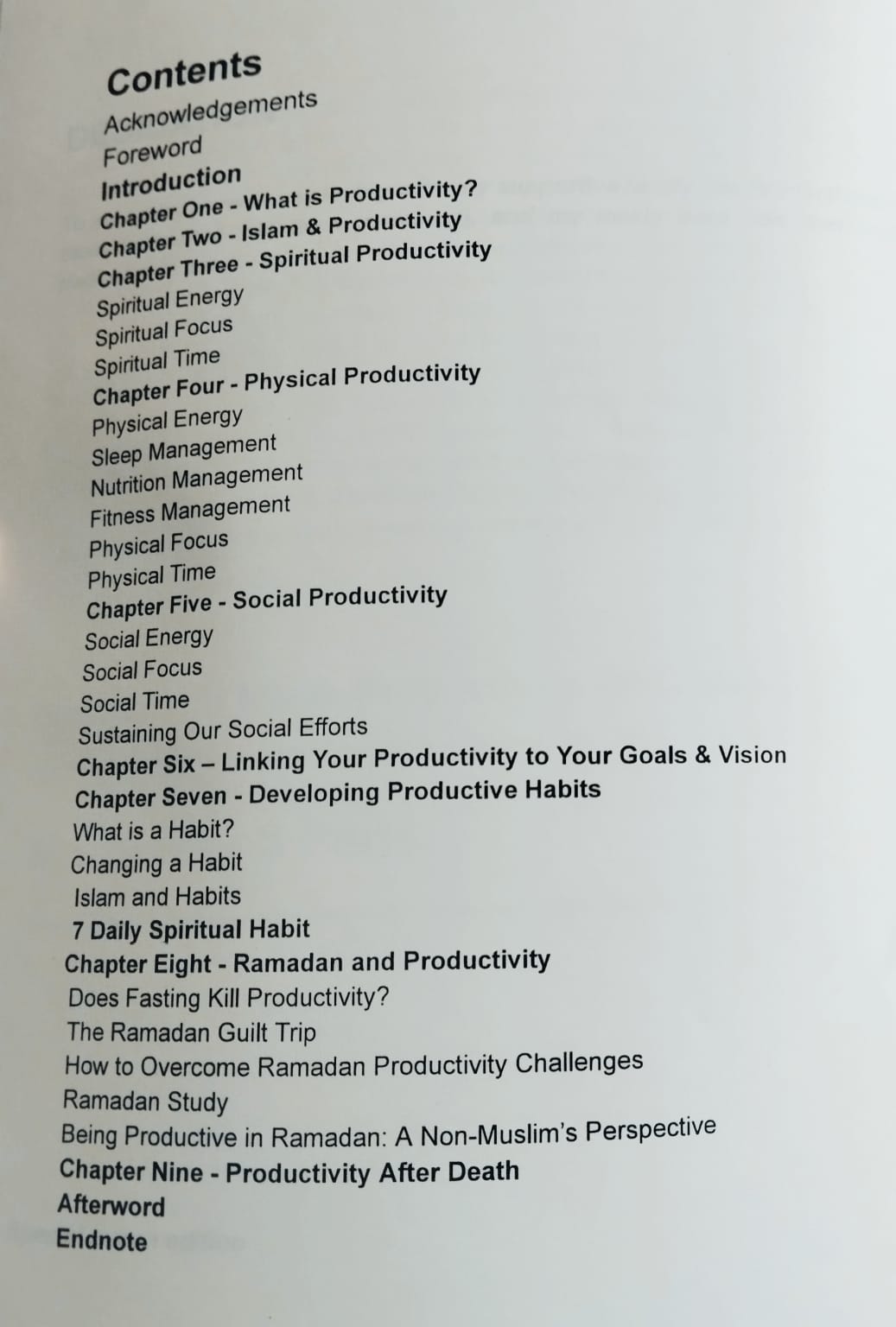 The Productive Muslim
By Mohammed Faris
